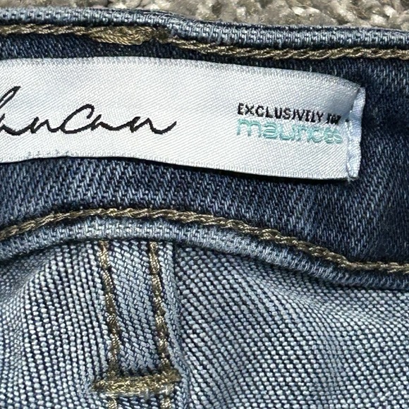 KanCan Mid-Rise Button-fly Skinny Jeans Raw Hems - Women's 28x29 - Picture 6 of 11